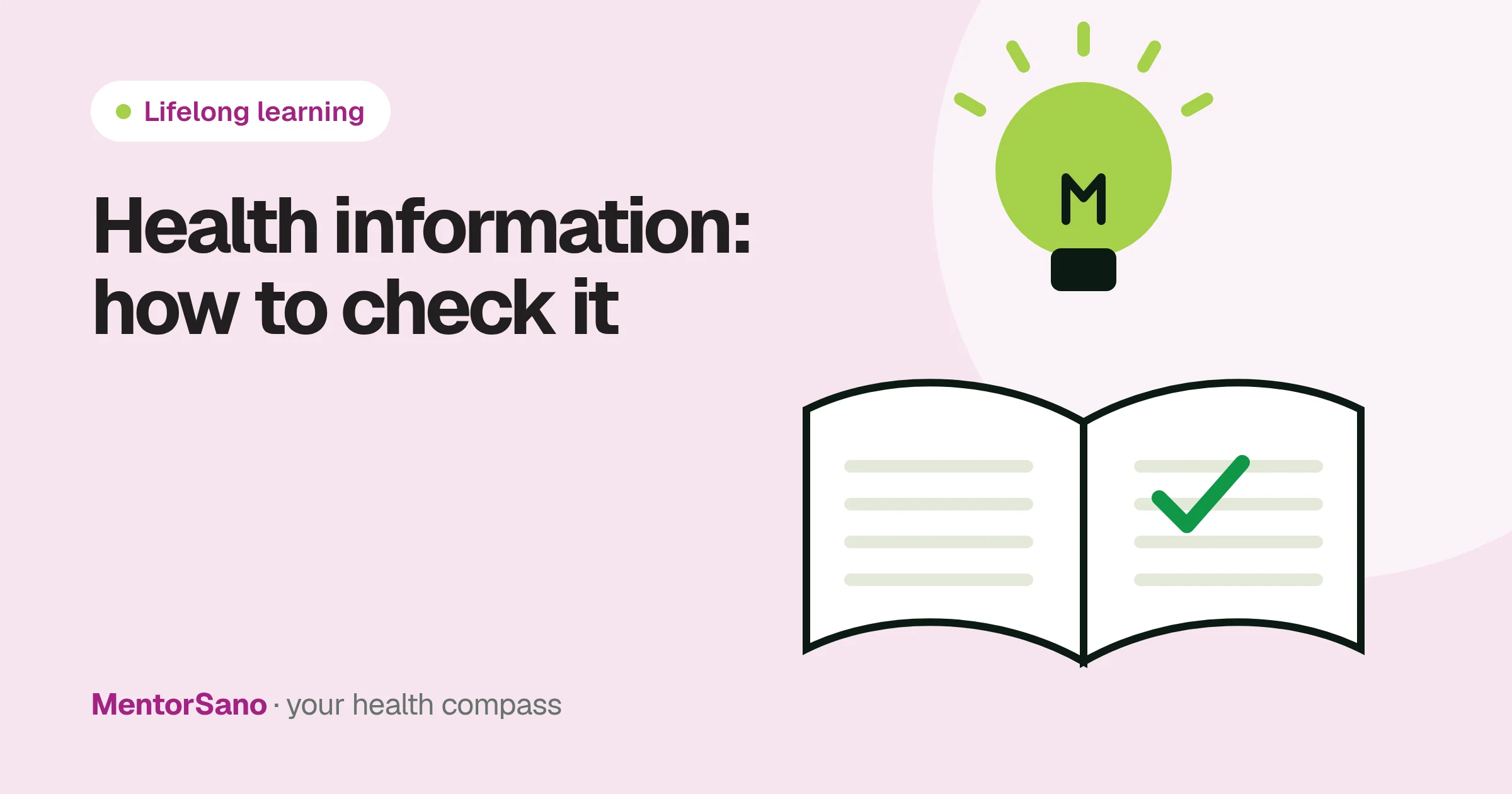 Health information: how to check it before you believe it