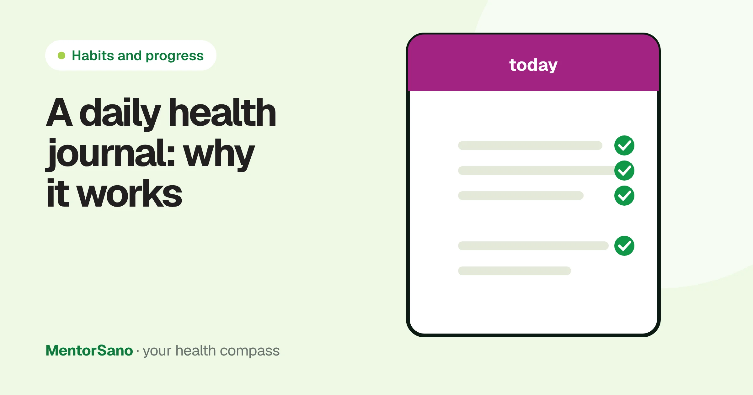 A daily health journal: why it works and what to write in 2 minutes