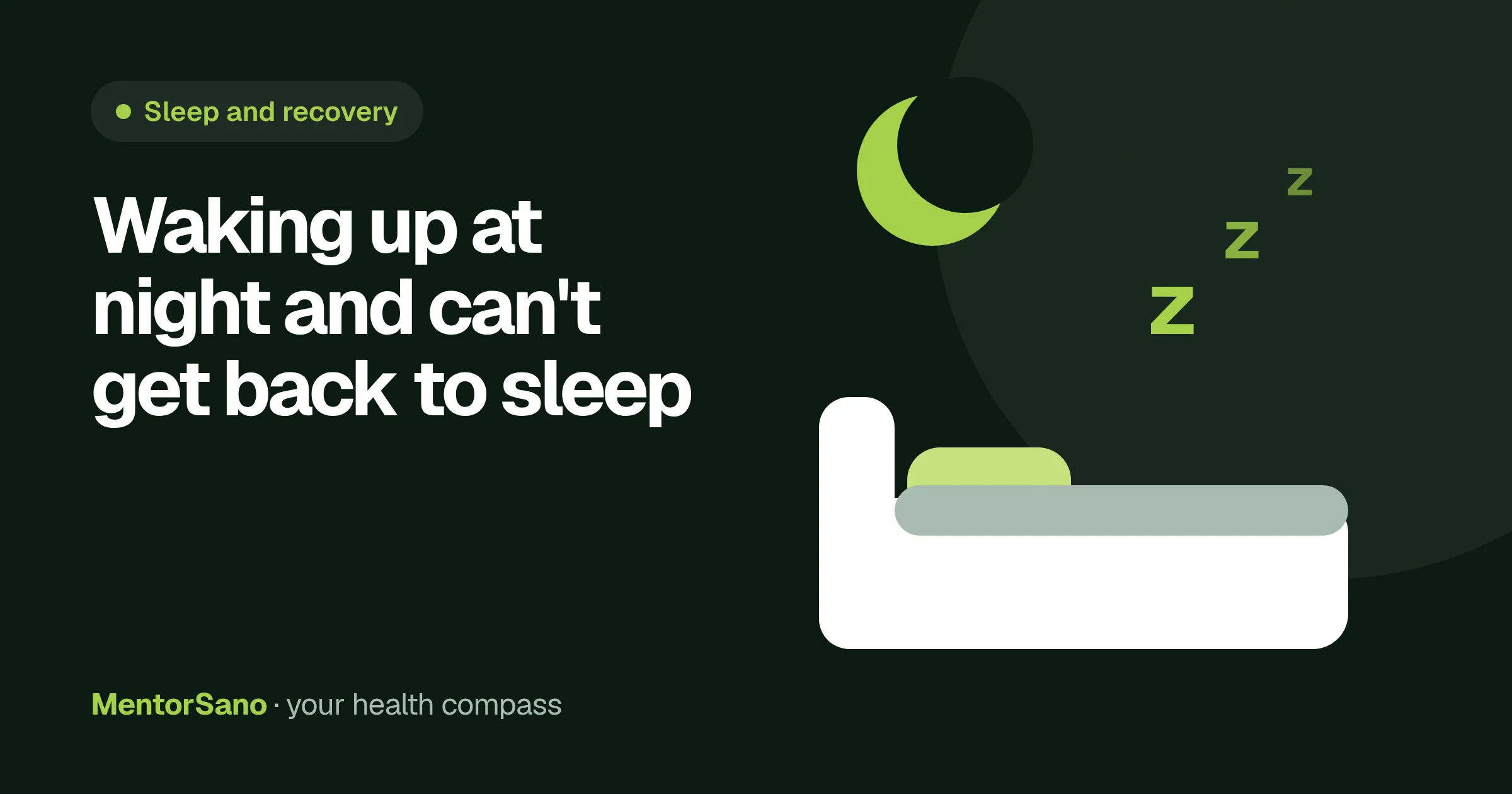 Waking up at night and can't get back to sleep: what helps