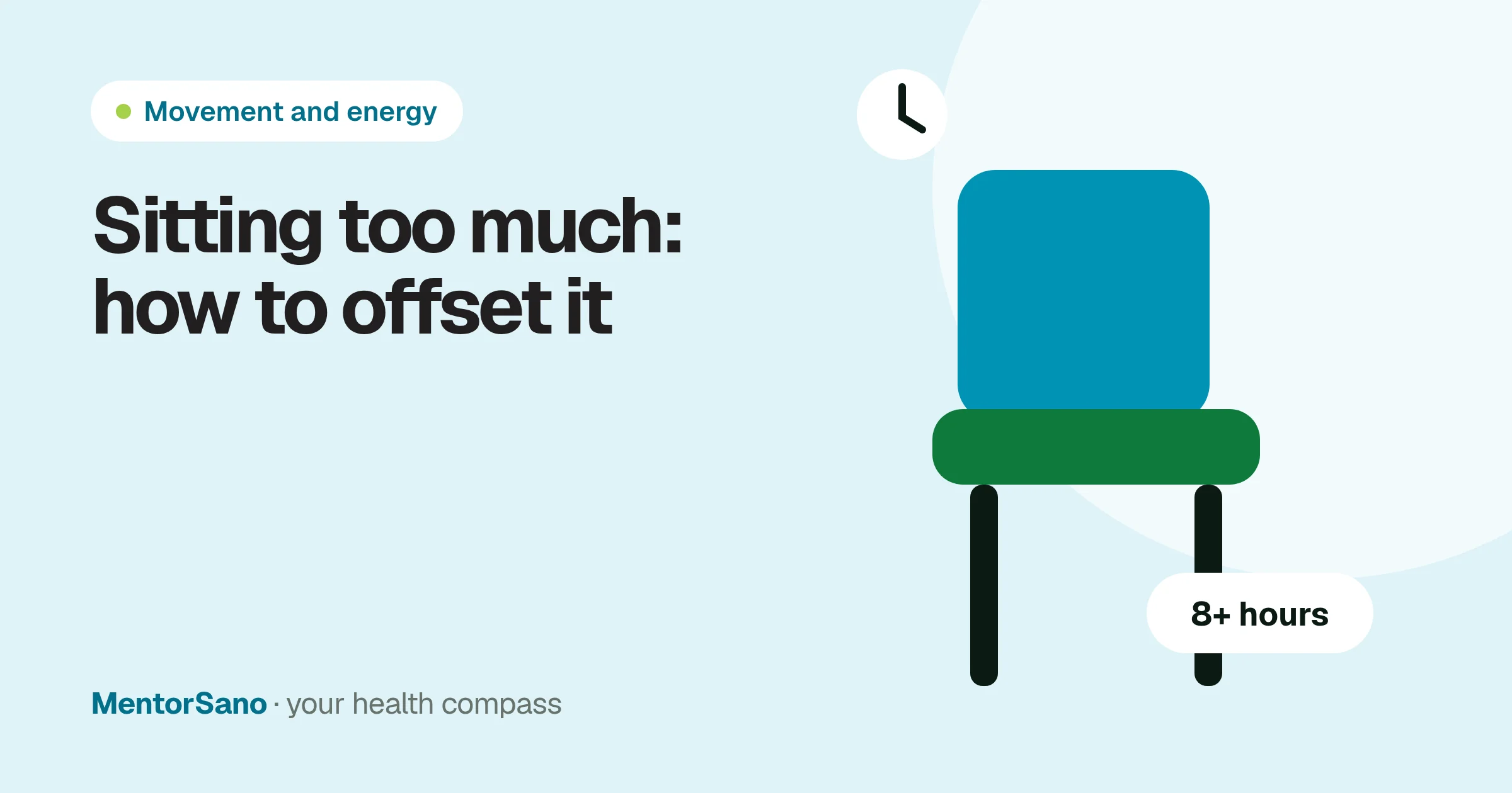 Sitting too much: what it does to your body and how to offset it